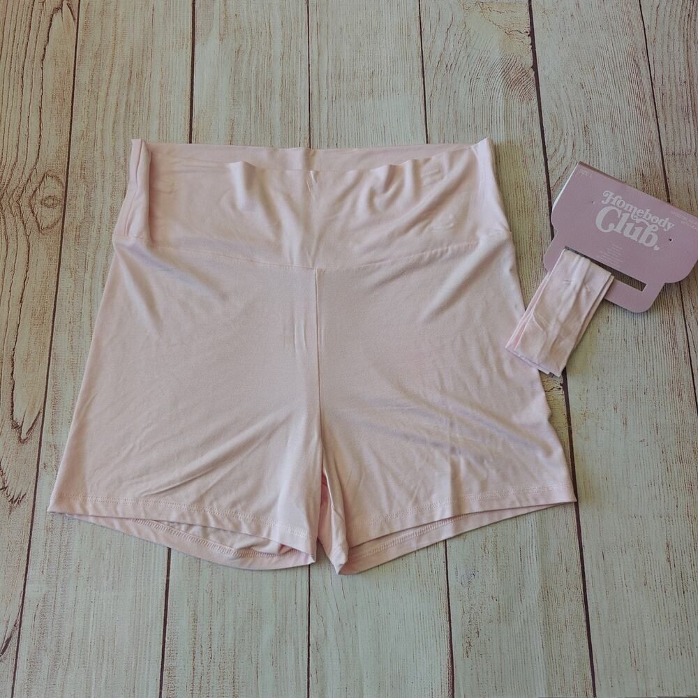 Homebody Club yoga folder over boy shorts & headband set sz L